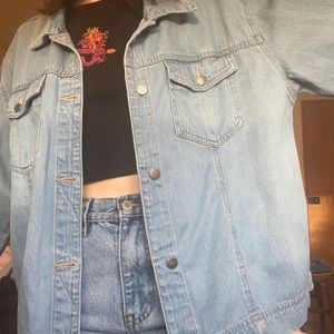 Oversized denim jacket